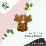 Wood Plate Panda/Bear Design