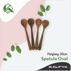 Wood Spatula Oval