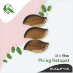 Wood Plate Ketupat Model